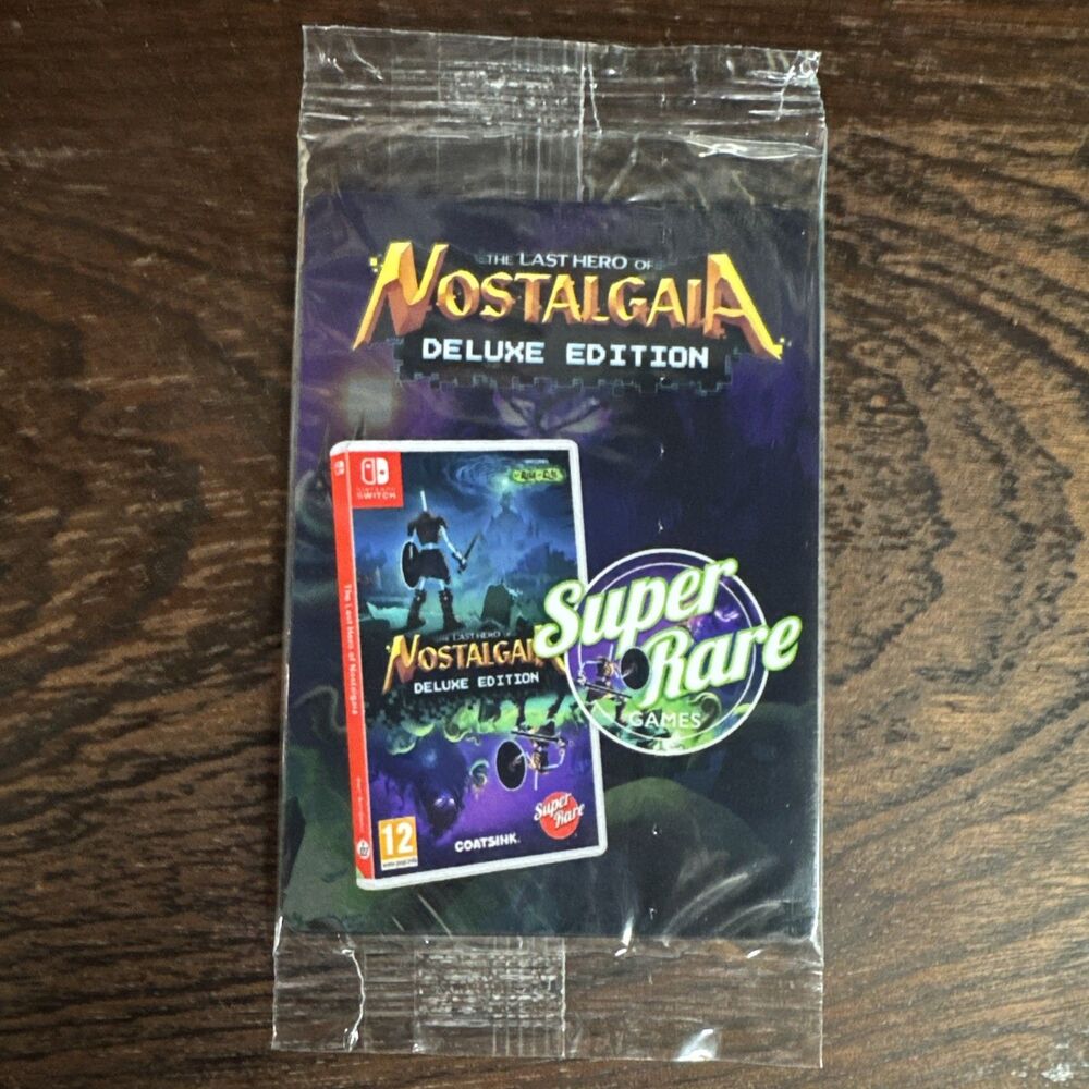 The Last Hero of Nostalgaia Super Rare Games SRG Trading Card Pack Sealed Switch